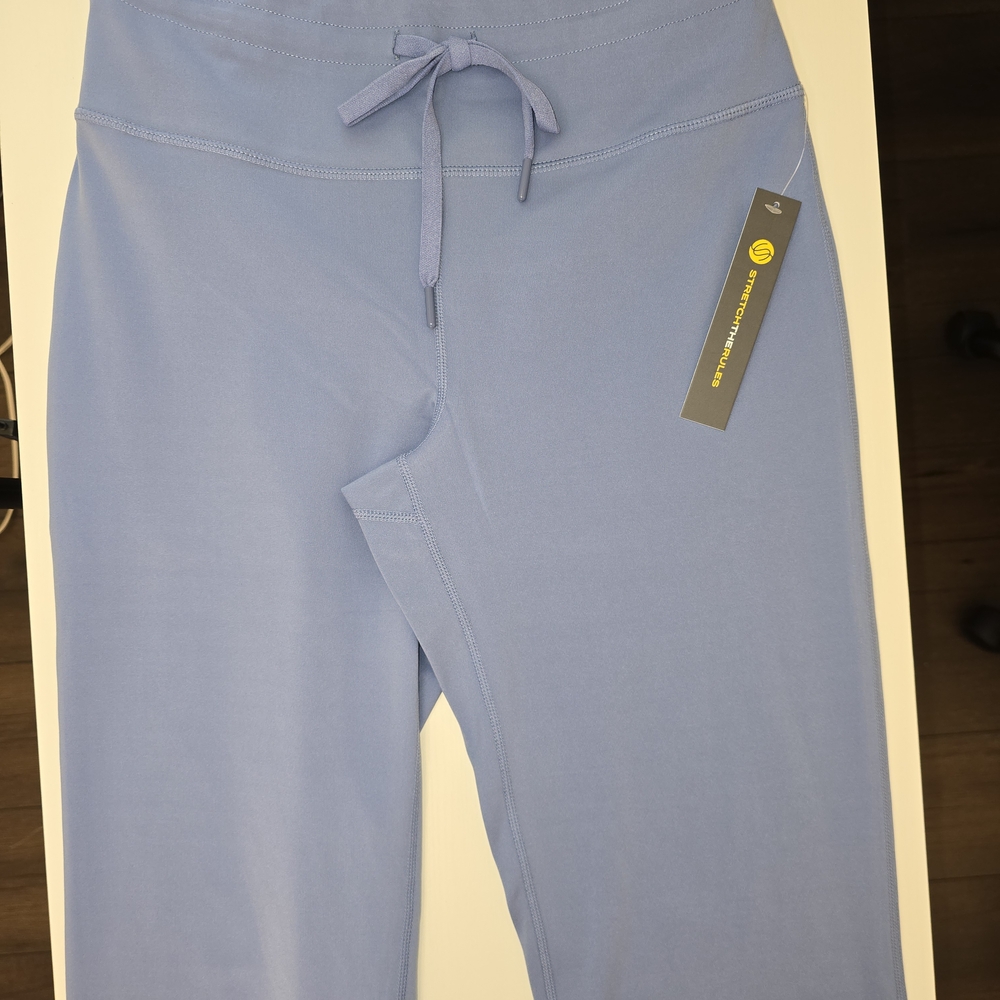 Light Blue Drawstring Yoga Pants